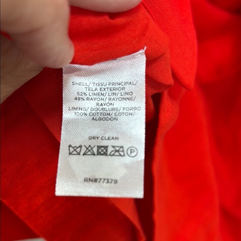🪿 nwt Ann Taylor coral Midi Dress: - Picture 4 of 4